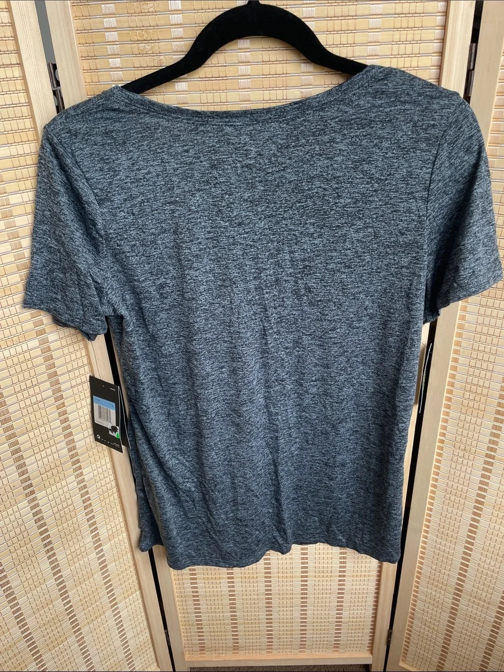 Nike Women's Dark Charcoal Gray Dri-FIT Short Sleeve Tee